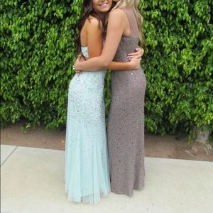 Mint prom dress (pictured on left)